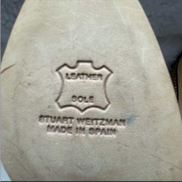 Stuart Weitzman Gabby Gold Sequin Ballet Flat - Picture 7 of 9